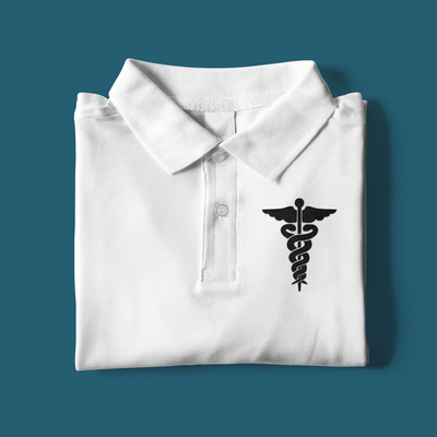 Modern Caduceus Polo shirt
